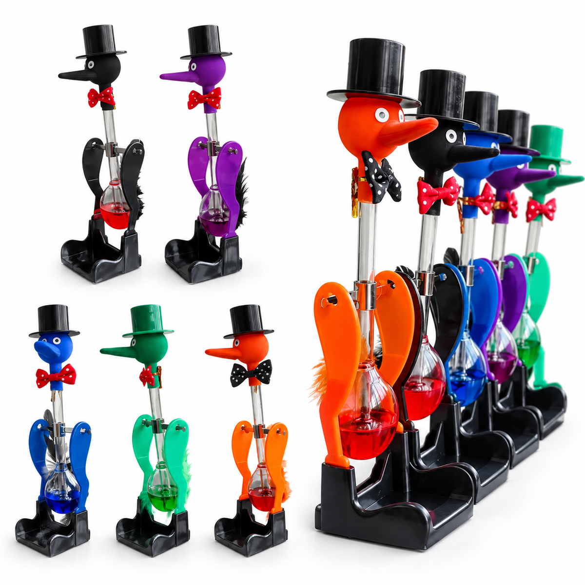 Bobbing Glass Drinking Bird Desk Ornament