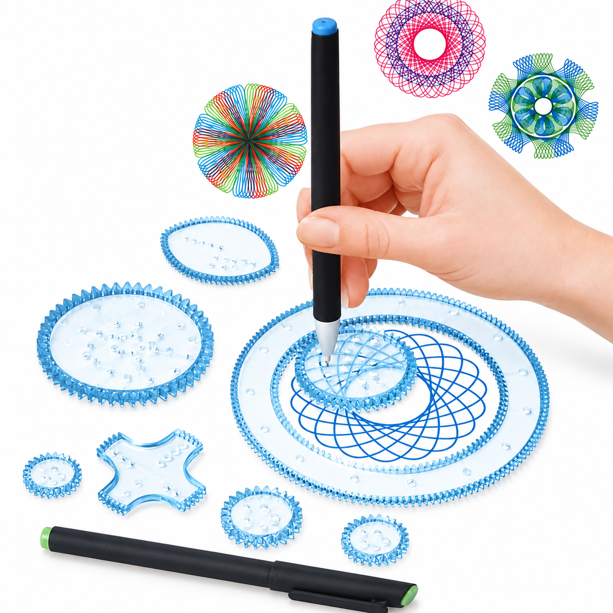 Geometric Pattern Drawing Set - 27 Pieces