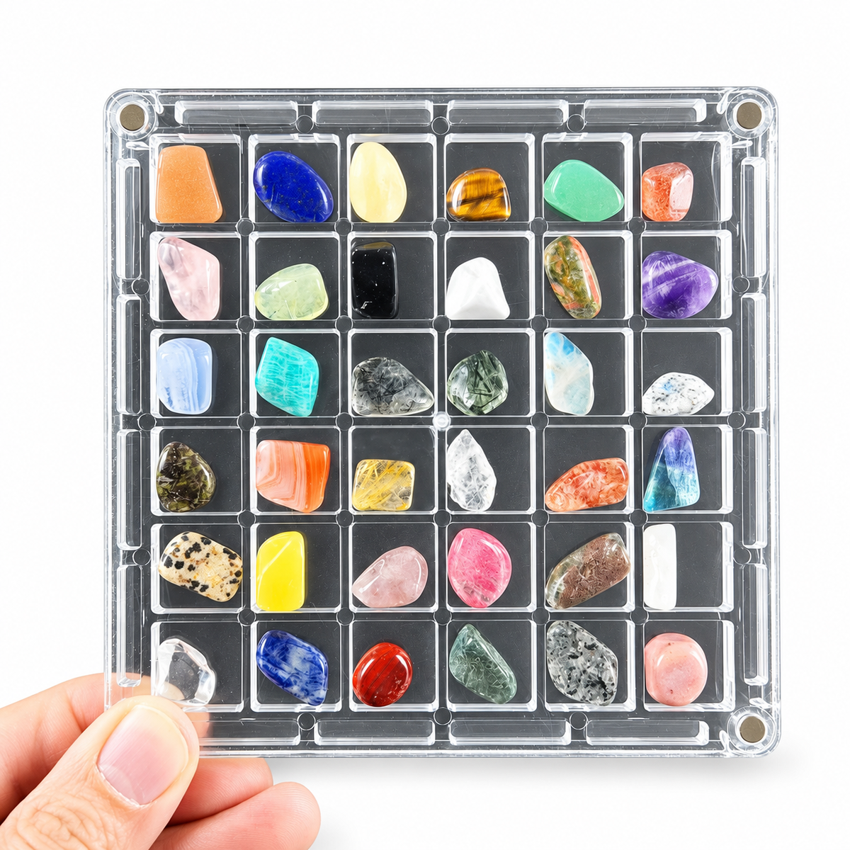 Natural Crystal and Mineral Specimen Set - 36 Pieces