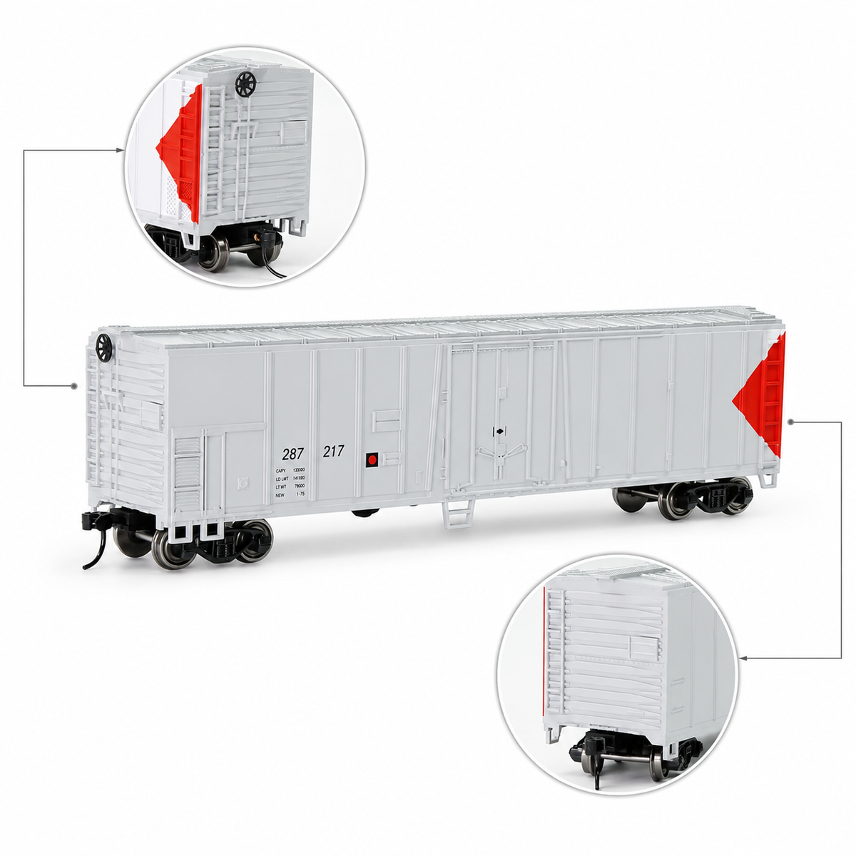 HO Scale 50-Foot Refrigerated Freight Car - 1:87