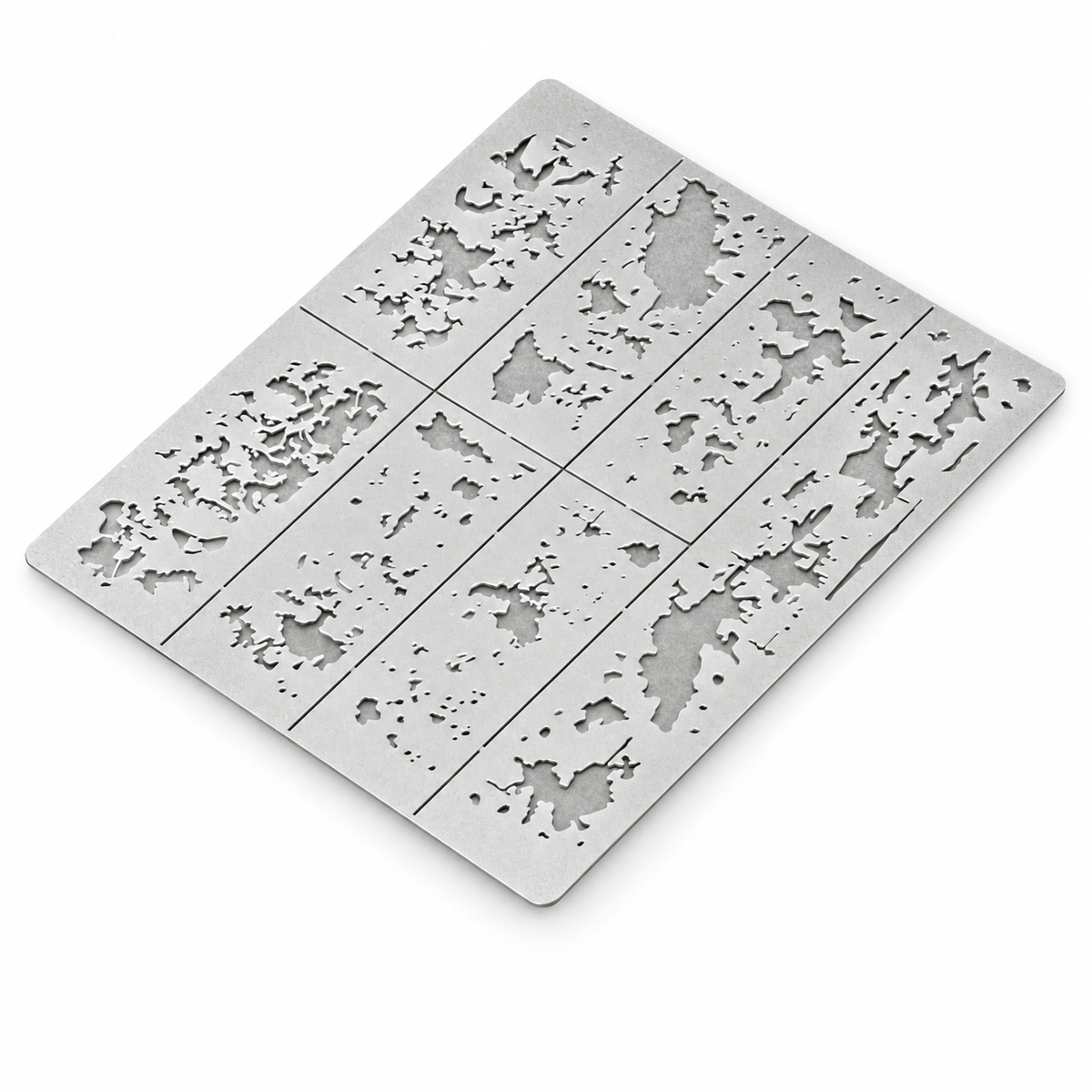 Reusable Airbrush Weathering Stencil for Models
