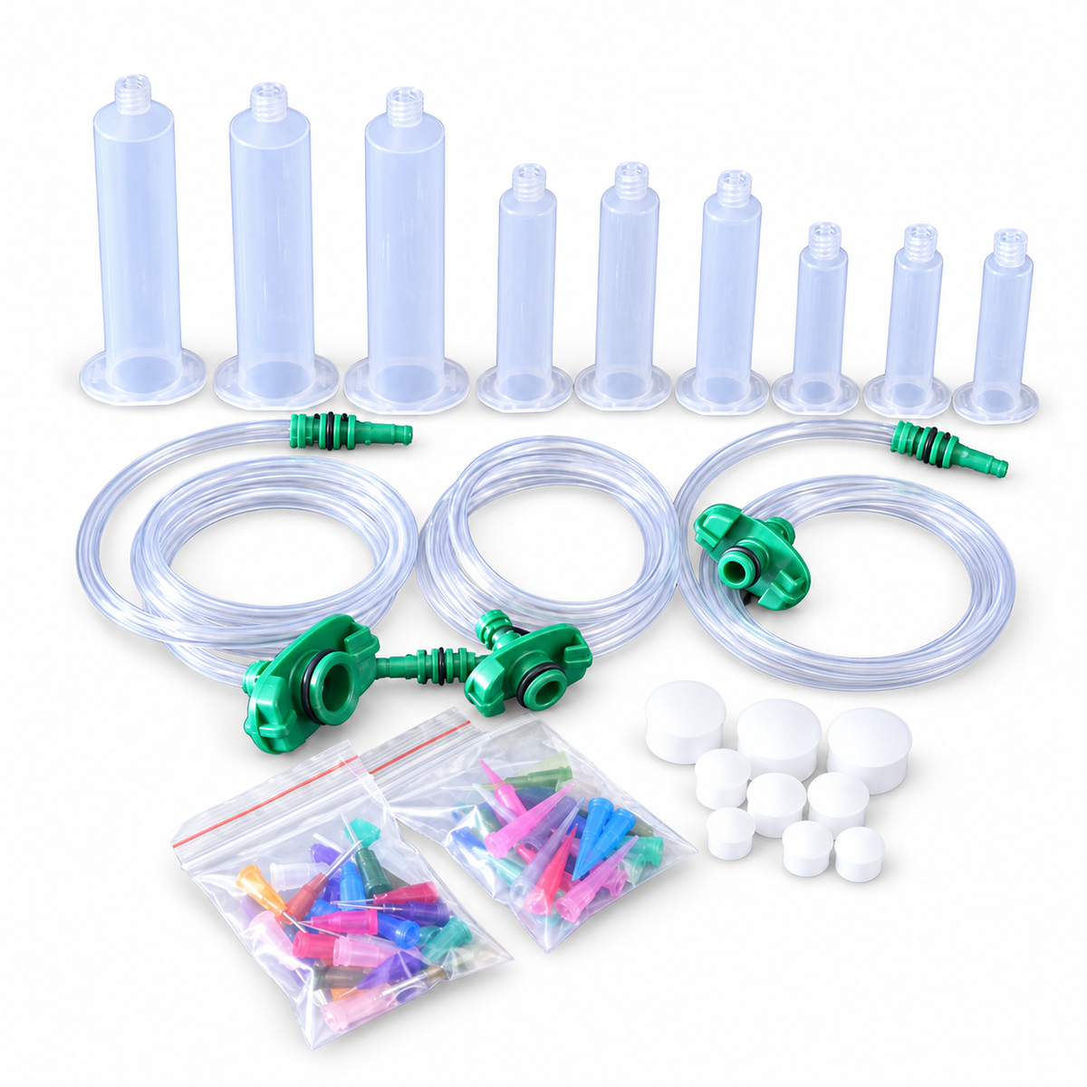 Pneumatic Dispensing Syringe and Adapter Kit