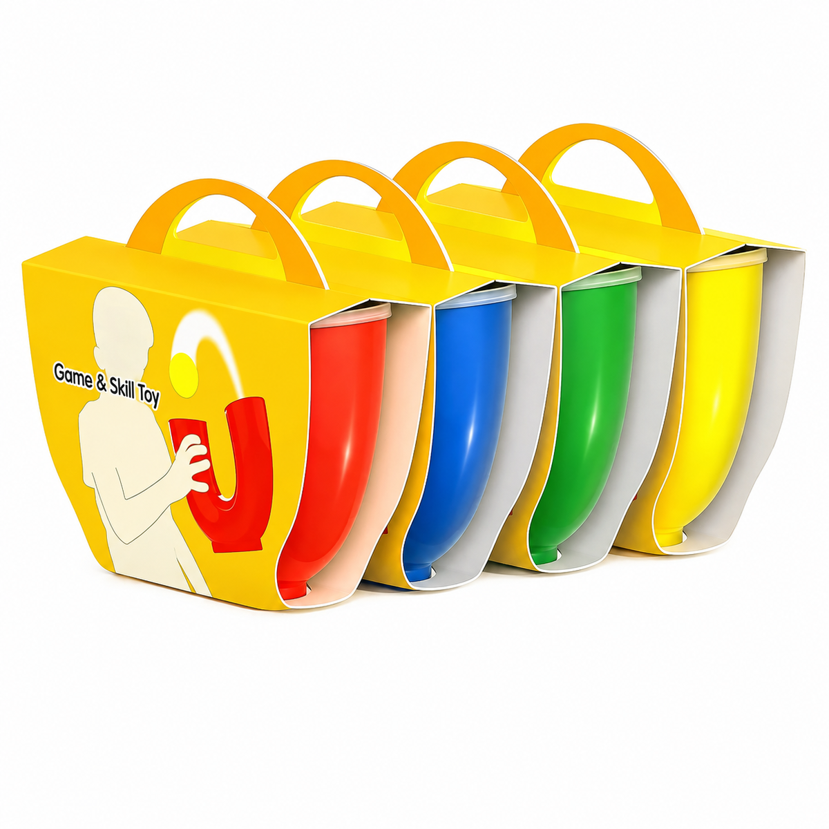 U-Shaped Juggling Skill Toy with Two Balls