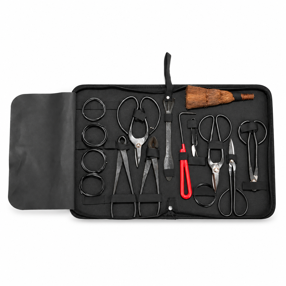 Carbon Steel Bonsai Tool Set with Nylon Case