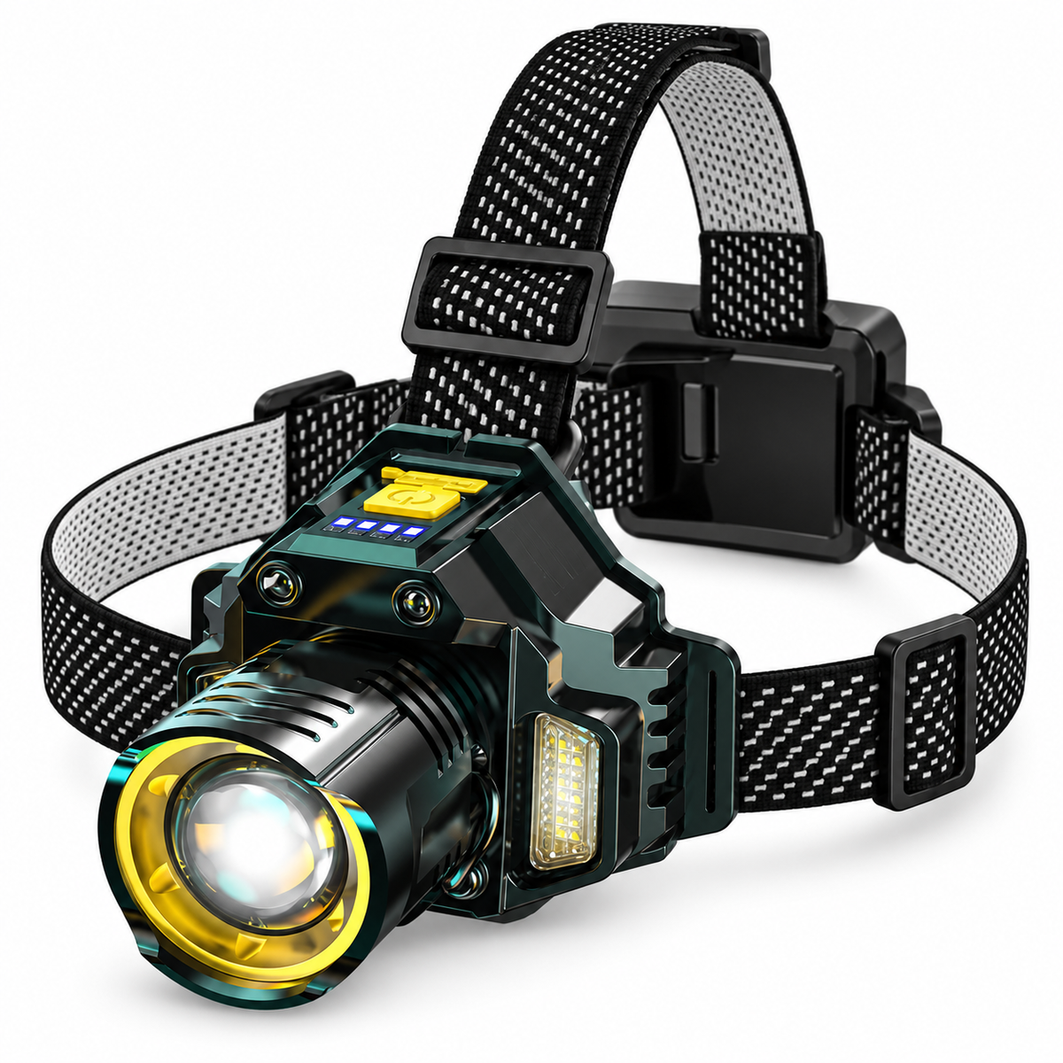 Rechargeable Zoom Headlamp with Motion Sensor