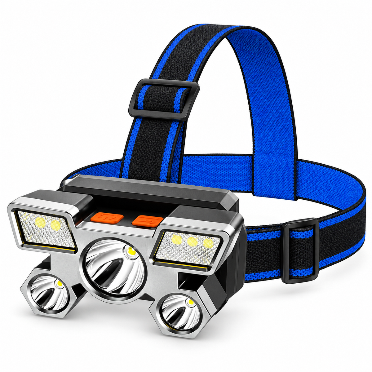 USB Rechargeable Five-LED Headlamp