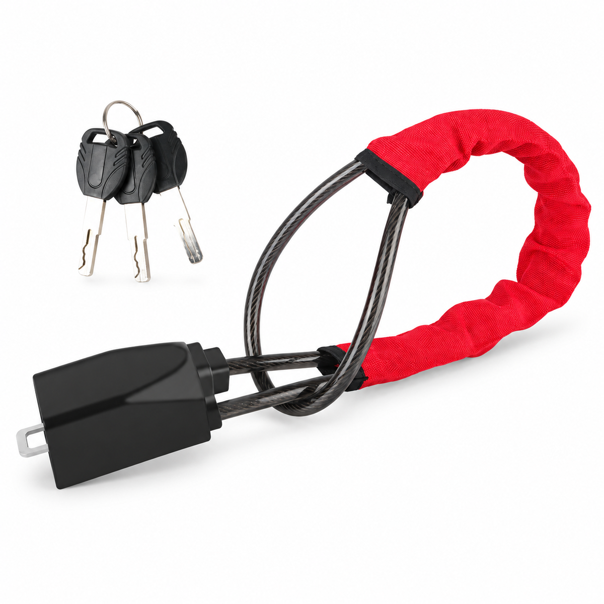 Steering Wheel to Seat Belt Cable Lock