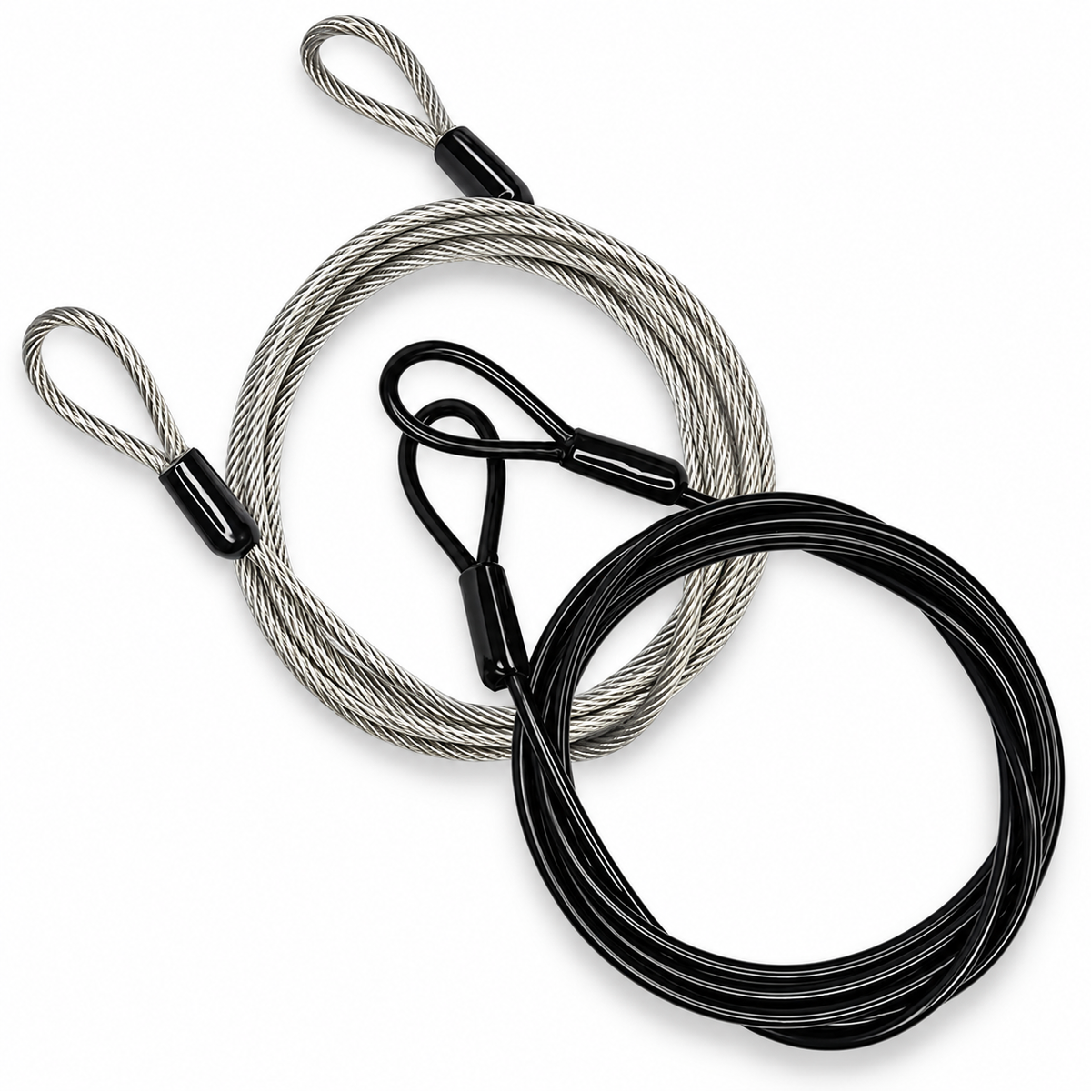 100 cm Double-Loop Steel Security Cable