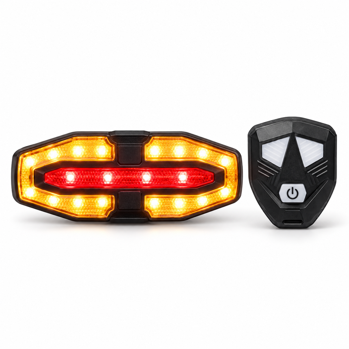 Remote-Control Bicycle Tail Light with Turn Signals