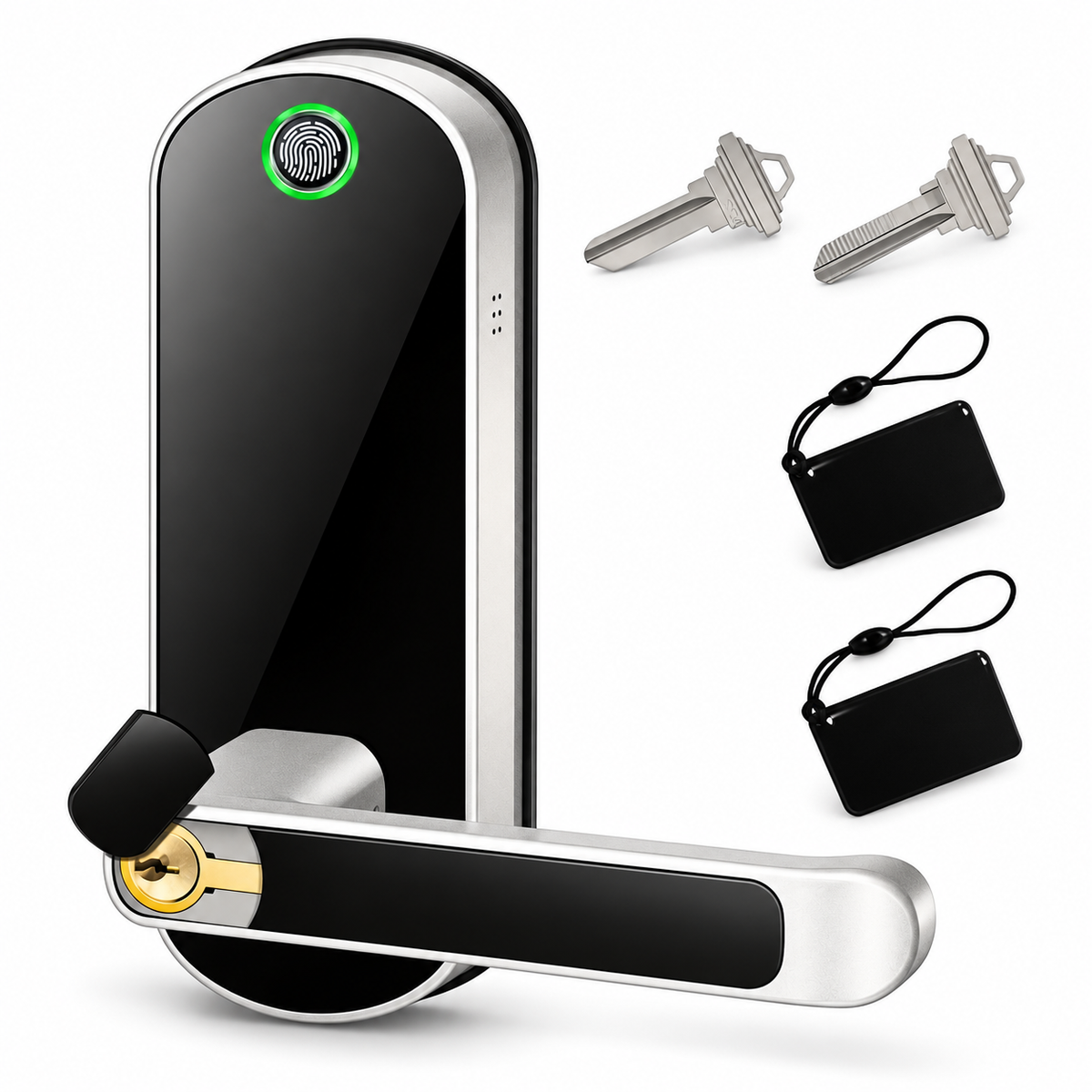 Fingerprint Door Lock with App and Key Access