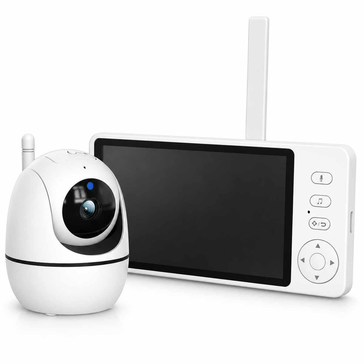 Five-Inch Baby Monitor with Camera and Intercom