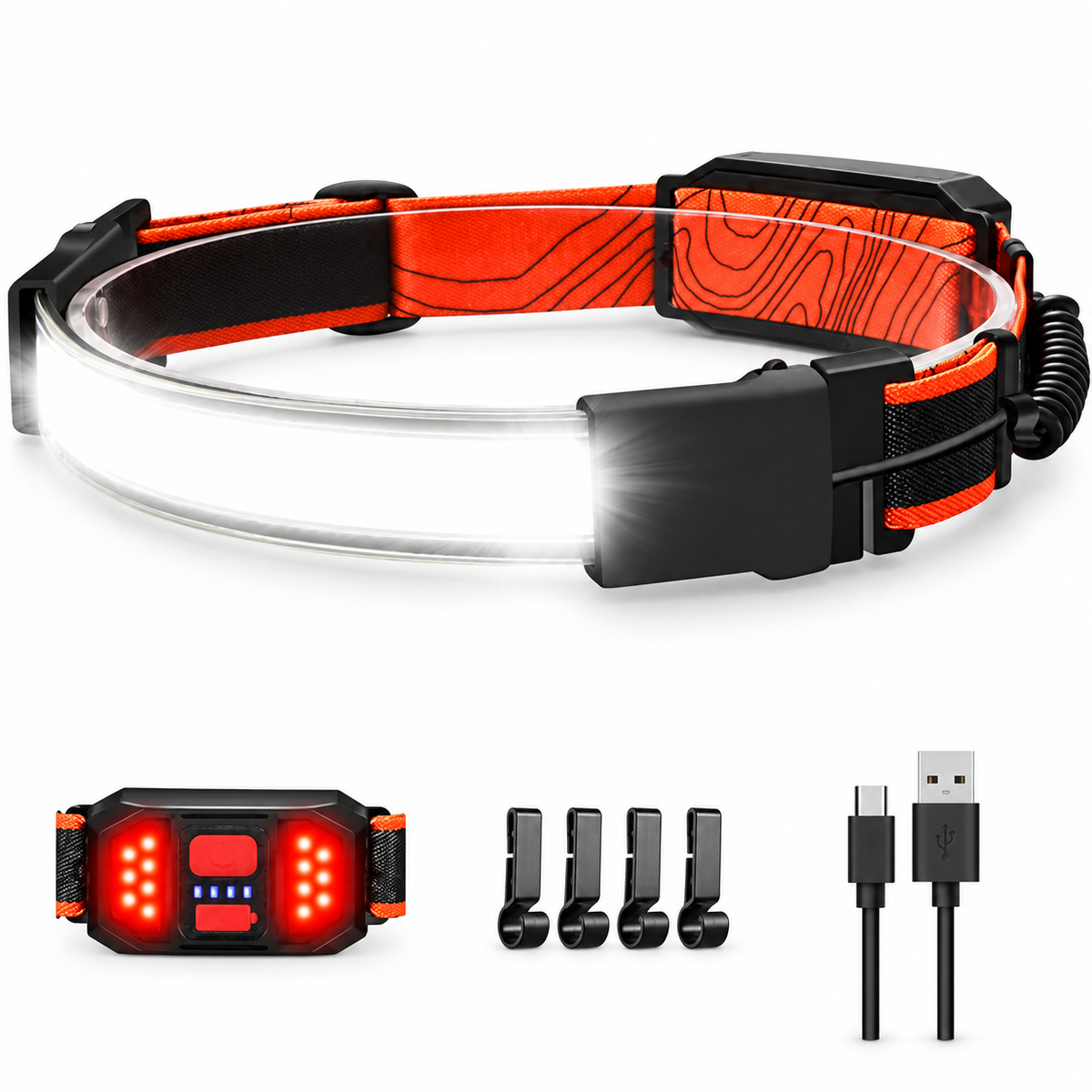 G13 Rechargeable COB LED Headlamp