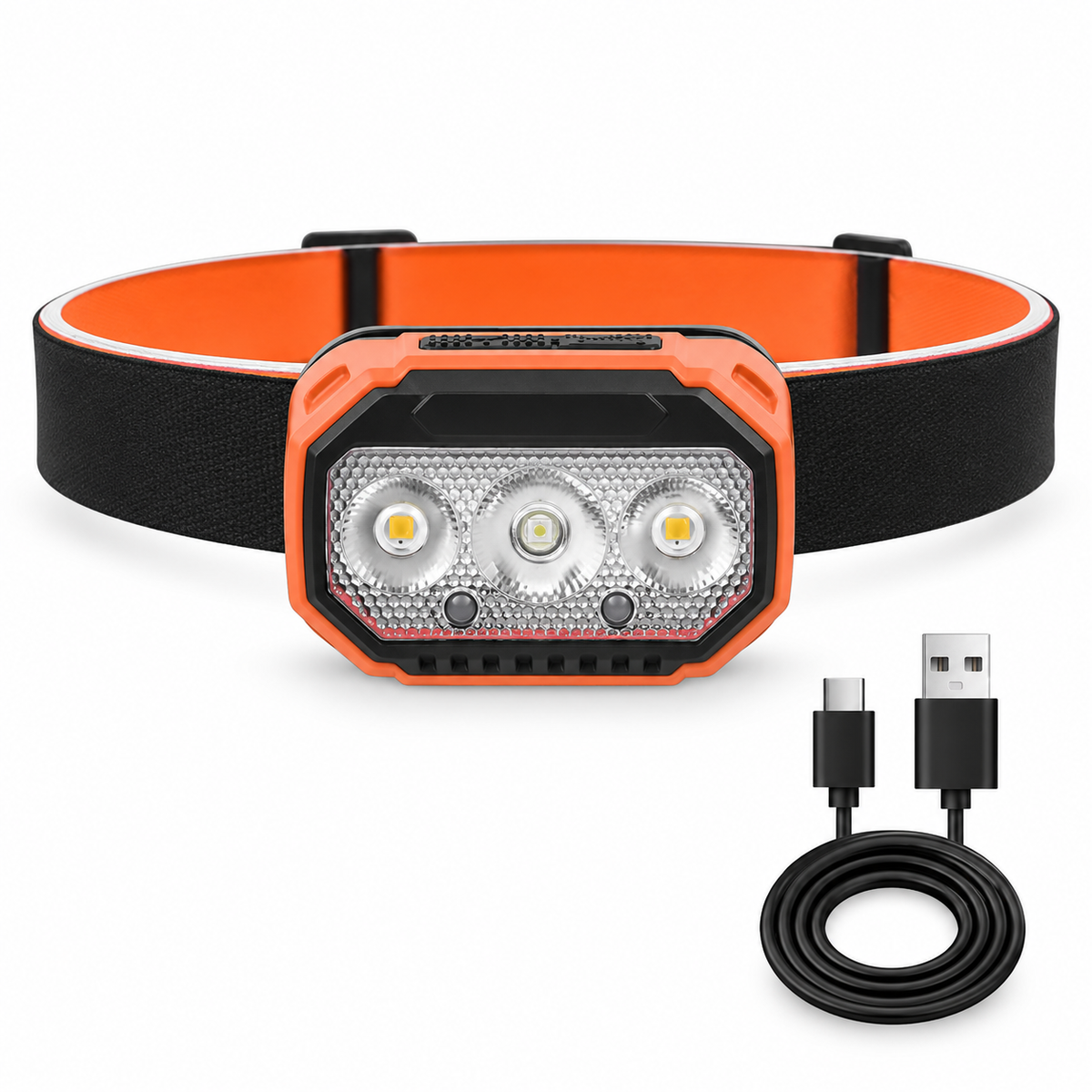 USB-C Rechargeable Six-Mode LED Headlamp