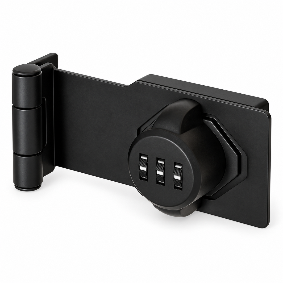 Combination Hasp Lock for Interior Cabinets
