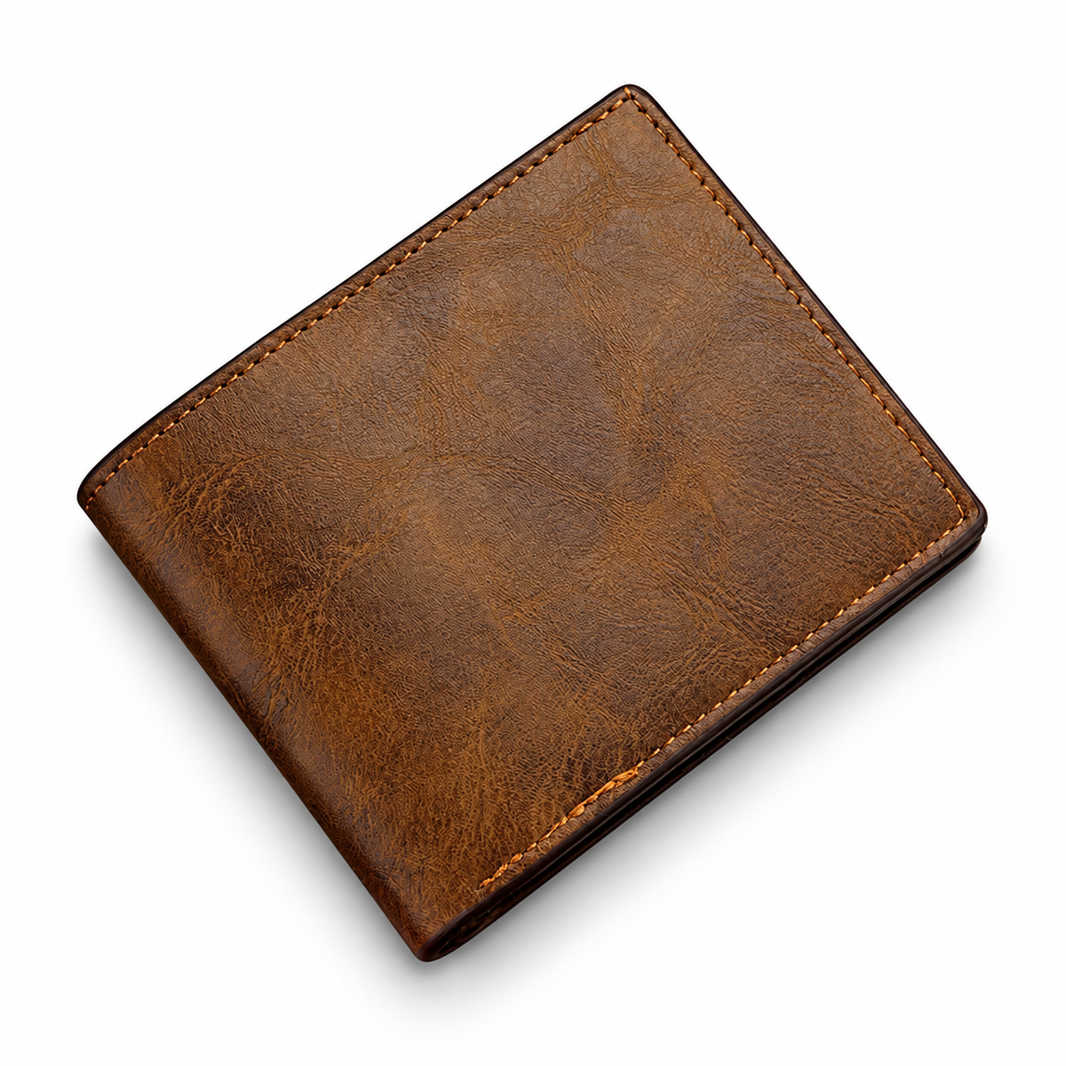 PU Bifold Wallet with Card and Note Compartments