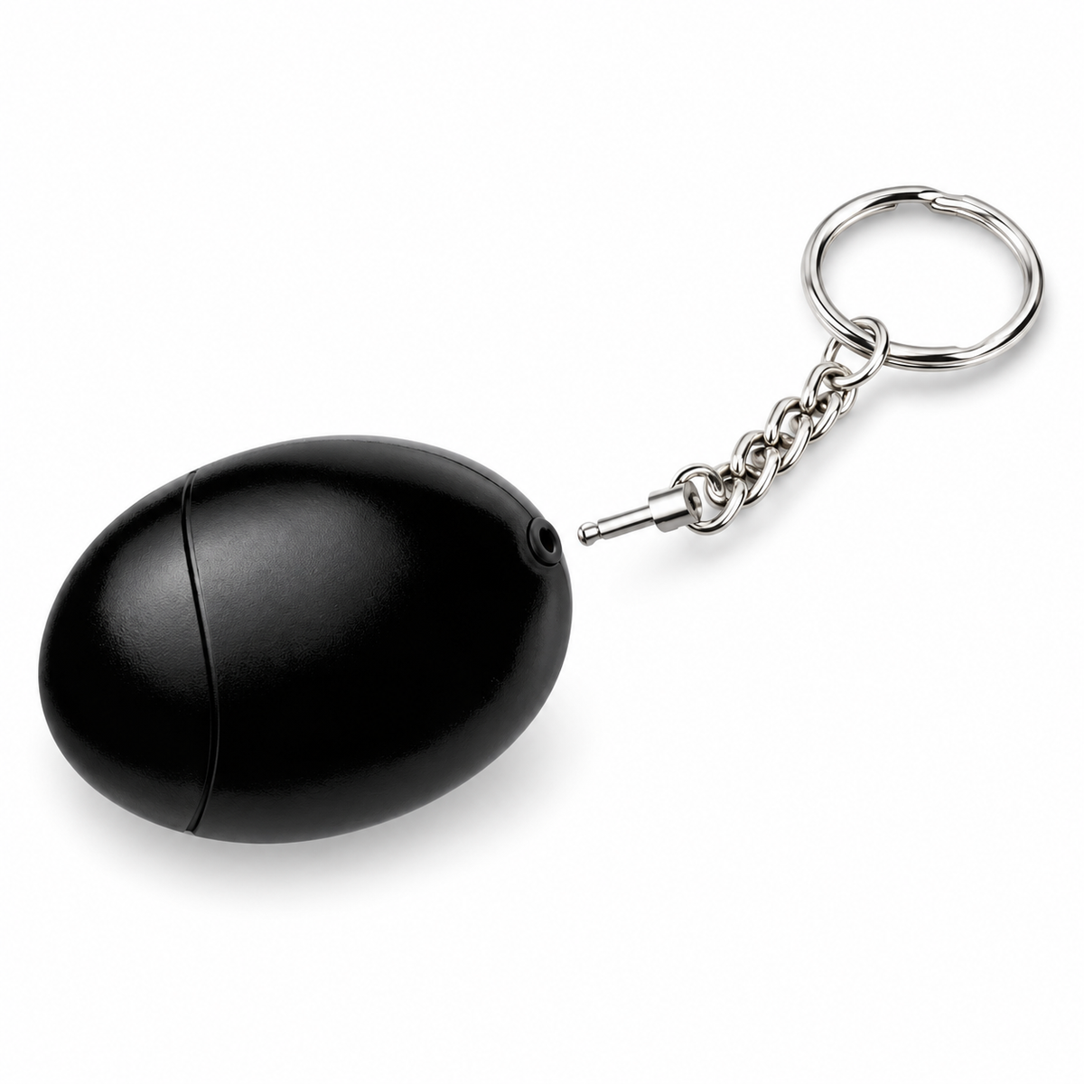 Pull-Pin Egg-Shaped Keychain Alarm