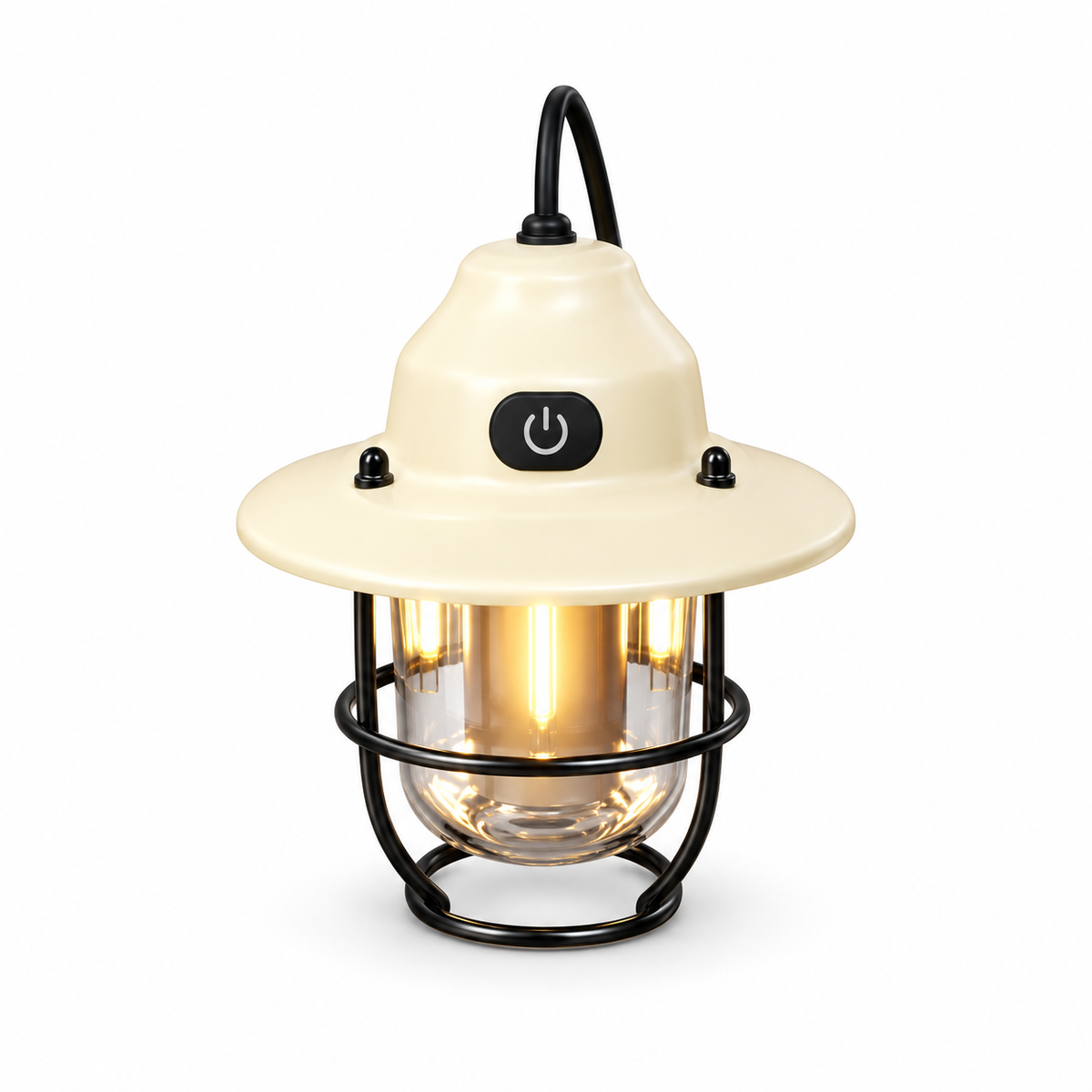Retro Rechargeable Camping Lantern and Rope Option