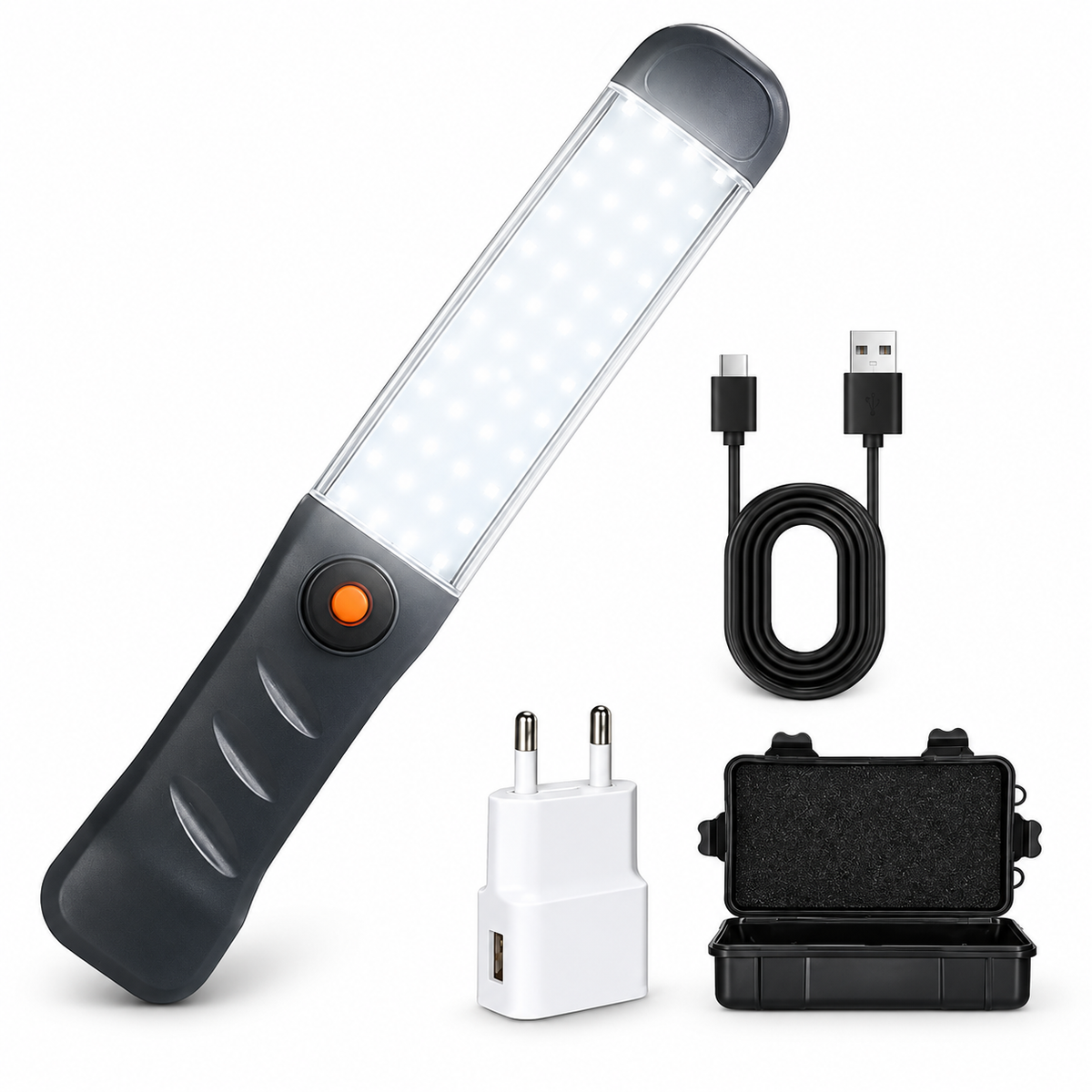 Rechargeable Work Light with Magnetic Base and Hook