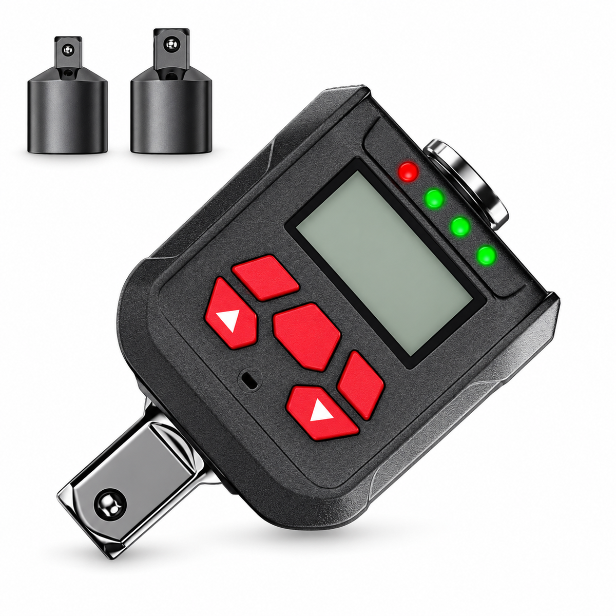 MoveCrab Digital Torque Adapter Kit 1/2"+1/4"+3/8" Drive 10-400Nm ±2% 500 Memory & 9 Presets Bike/Car/Industrial Torque Tester