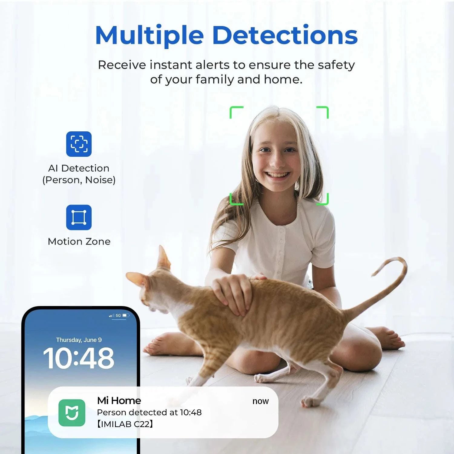 IMILAB 3K Indoor Baby Monitor Camera with 360° Tracking & Audio-C22 black 5MP / EU Plug / China Mainland