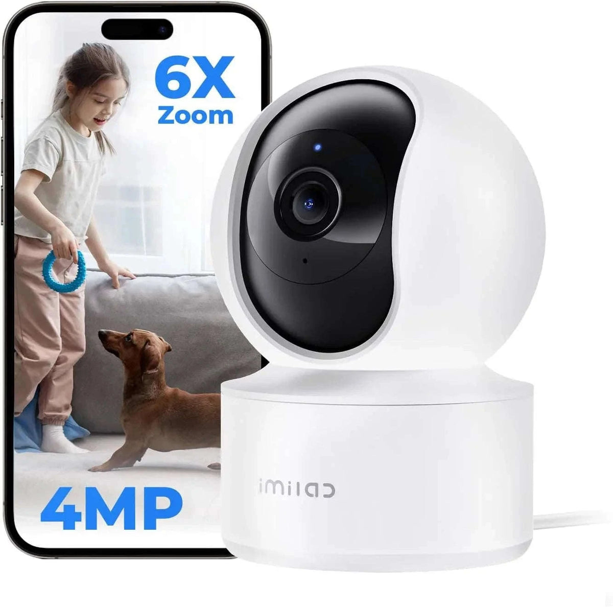 IMILAB C21 2.5K WiFi Indoor Baby Monitor with 360° Tracking-C21 EU Adapter / China Mainland