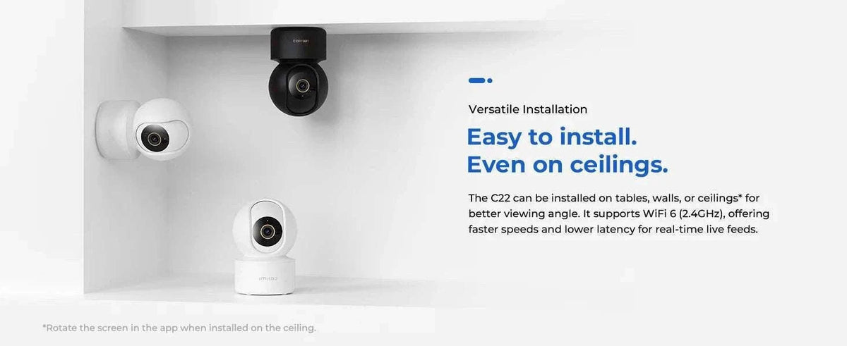IMILAB C22 3K Indoor Security Camera 360° View Night Vision-C22 White US Plug / United States