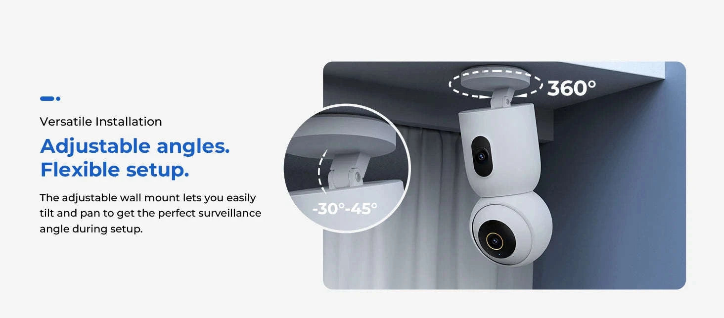 IMILAB C30 Dual 3K Baby Monitor with AI Tracking and Color Night Vision-C30 Daul Cam / UK Plug / China Mainland
