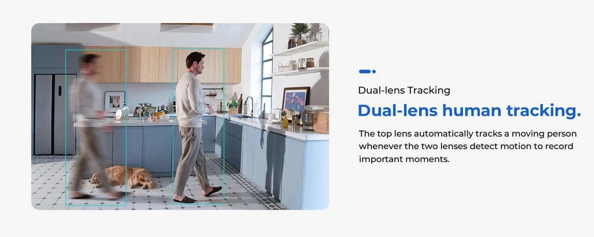 IMILAB C30 Dual 3K Baby Monitor with AI Tracking and Color Night Vision-C30 Daul Cam / UK Plug / China Mainland
