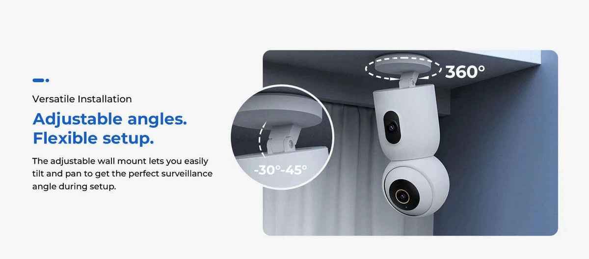 IMILAB C30 Dual 3K Baby Monitor with AI Tracking and Color Night Vision-C30 Daul Cam / UK Plug / China Mainland