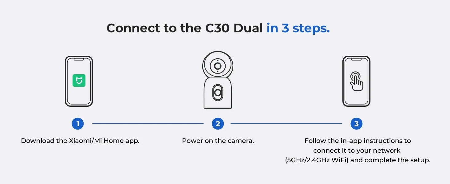 IMILAB C30 Dual 3K Indoor Security Camera with 360° Coverage-C30 Dual 3K 3K / US Plug / China Mainland
