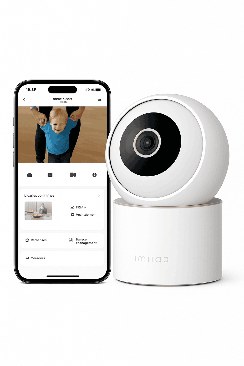 IMILAB C40 4K Indoor Security Camera with 360° Tracking-Cam Add 64G / EU Plug / 4mm|China Mainland