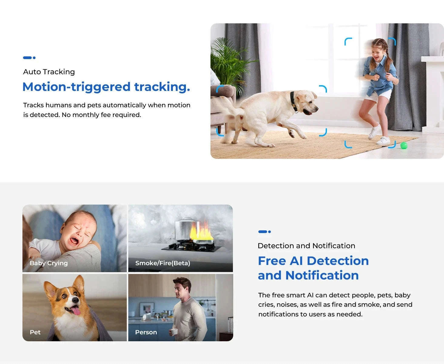 IMILAB C40 4K Indoor Security Camera with 360° Tracking-Cam Add 64G / EU Plug / 4mm|China Mainland