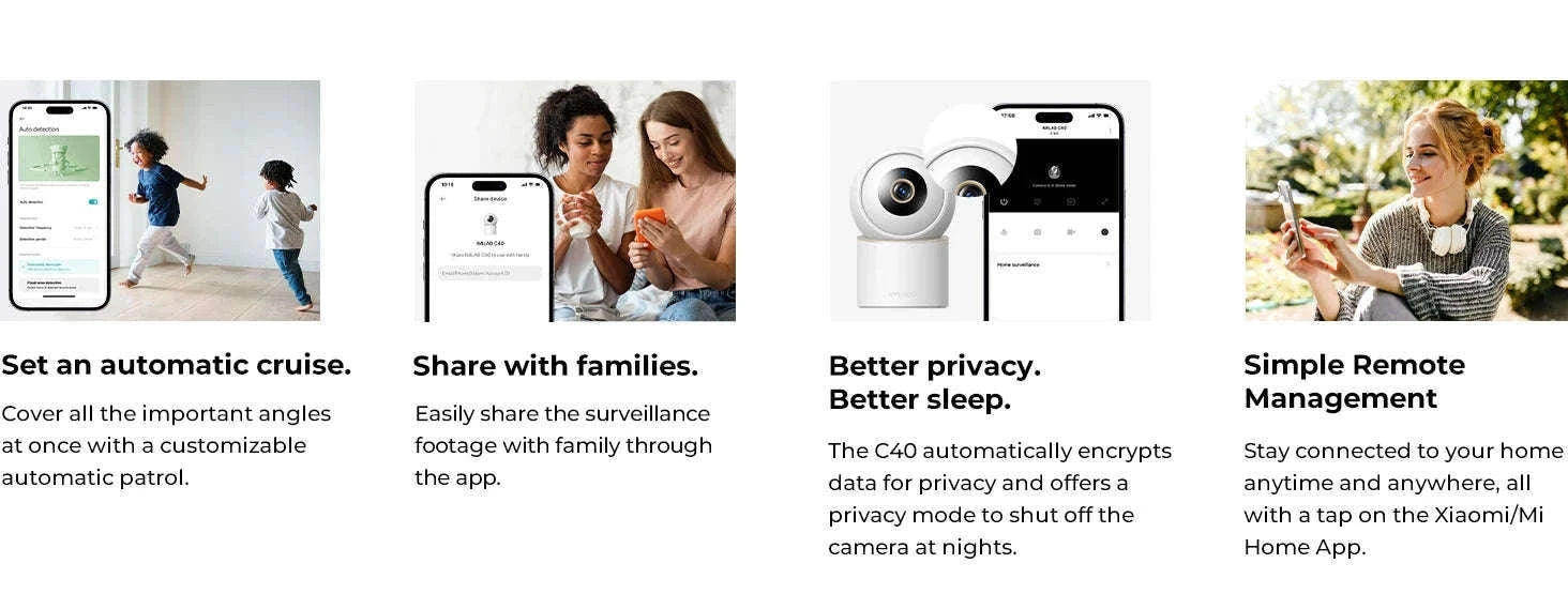 IMILAB C40 8MP Smart Indoor Camera with 360° Tracking-C40 4K / US Plug / China Mainland