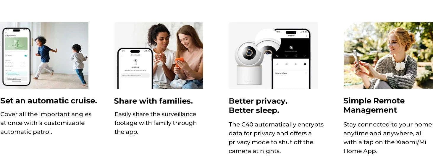 IMILAB C40 8MP Smart Indoor Camera with 360° Tracking-C40 4K / US Plug / China Mainland