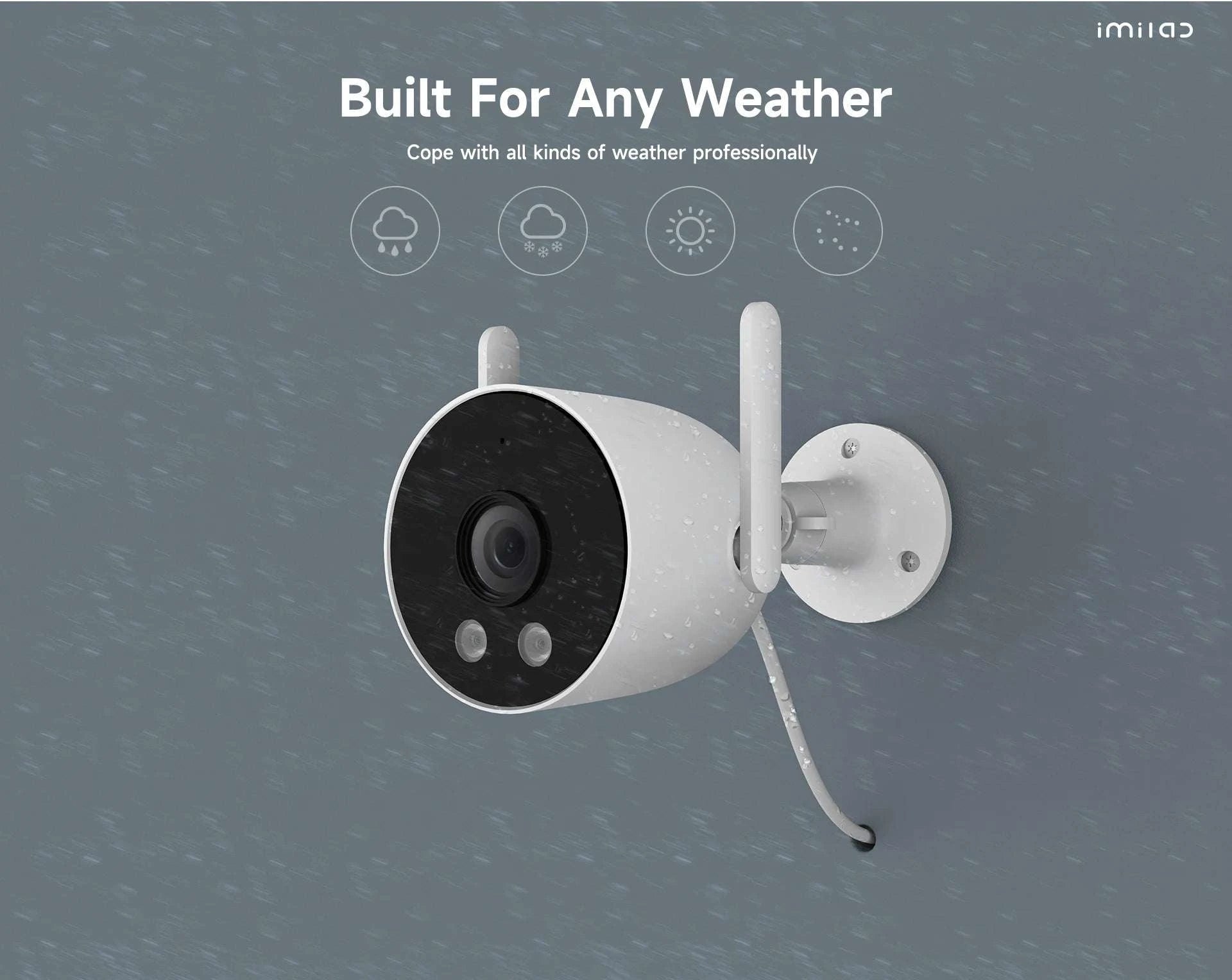 IMILAB EC3 Lite 2K Outdoor Security Camera with Siren & Night Vision-MiHome EU Plug / China Mainland