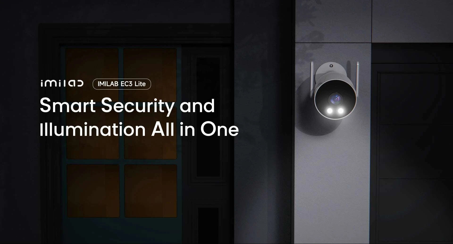 IMILAB EC3 Lite 2K Outdoor Security Camera with Siren & Night Vision-MiHome EU Plug / China Mainland