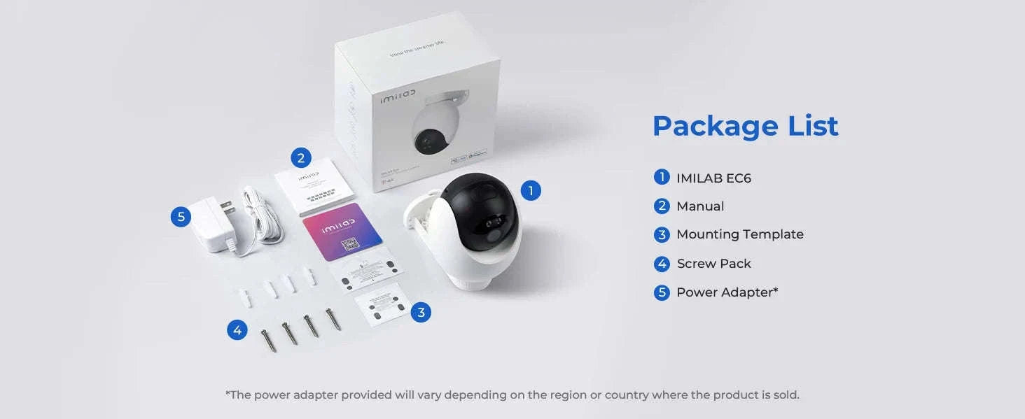 IMILAB EC6 3K Outdoor WiFi Security Camera with 360° Tracking-EC6 3K / US Plug / China Mainland