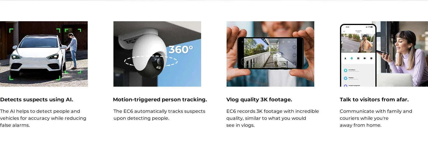 IMILAB EC6 3K Outdoor WiFi Security Camera with 360° Tracking-EC6 3K / US Plug / China Mainland
