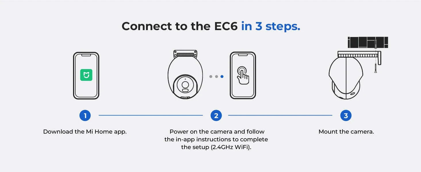 IMILAB EC6 3K Outdoor WiFi Security Camera with 360° Tracking-EC6 3K / US Plug / China Mainland
