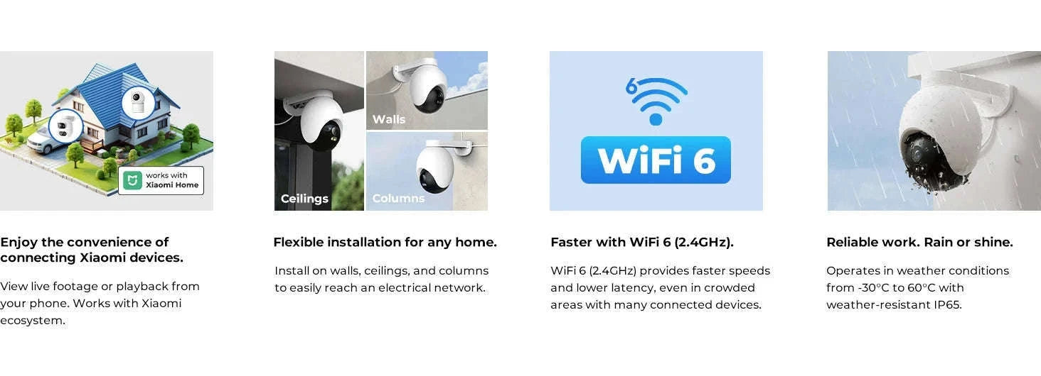 IMILAB EC6 3K Outdoor WiFi Security Camera with 360° Tracking-EC6 3K / US Plug / China Mainland