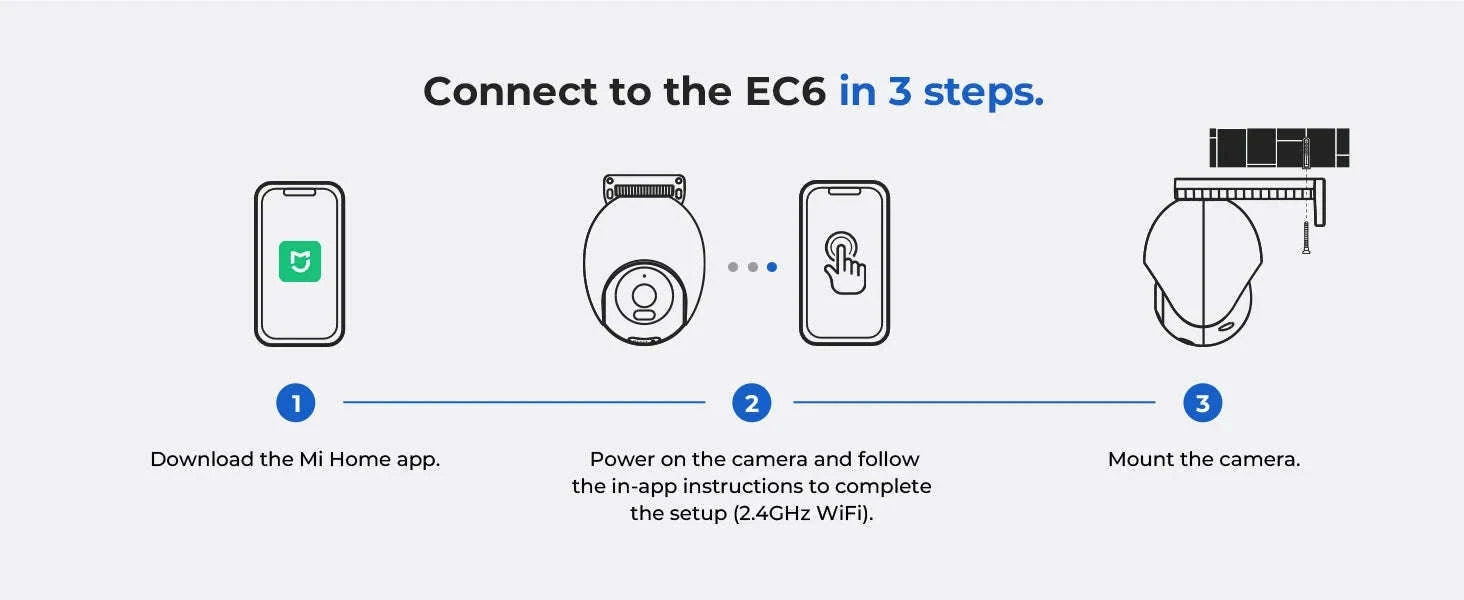 IMILAB EC6 3K Outdoor WiFi Security Camera with 360° Tracking-EC6 3K / US Plug / China Mainland