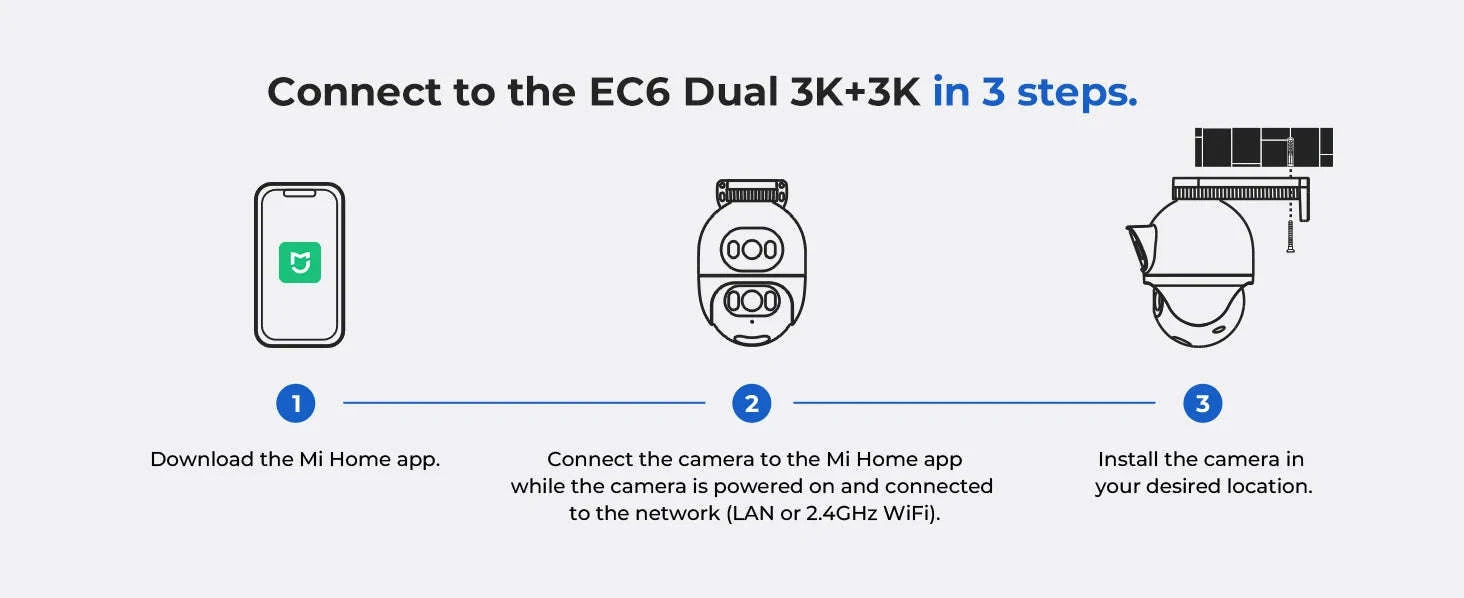 IMILAB EC6 Dual 10MP Outdoor WiFi Security Camera-EC6 Dual Pro / US Plug / China Mainland