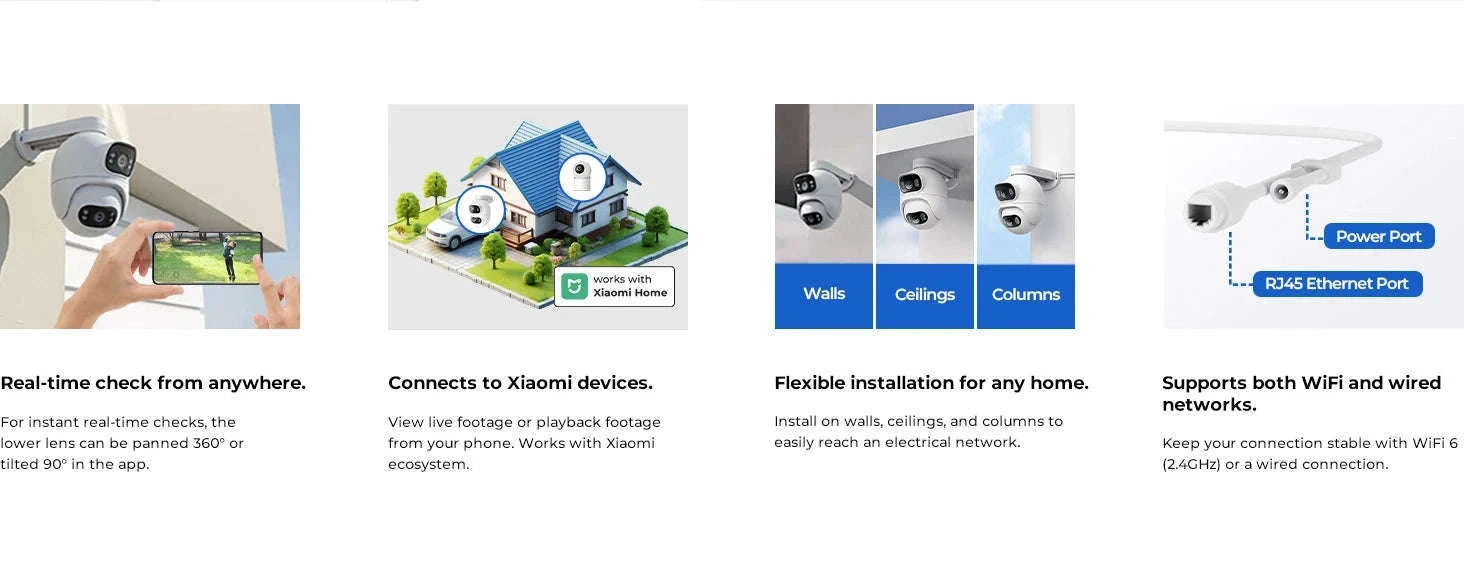 IMILAB EC6 Dual Outdoor 2K PTZ Security Camera-EC6 Dual 3K 3K / US Plug / China Mainland