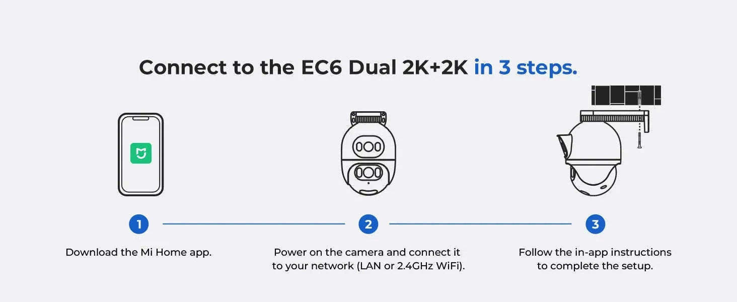 IMILAB EC6 Dual Outdoor 2K PTZ Security Camera-EC6 Dual 3K 3K / US Plug / China Mainland
