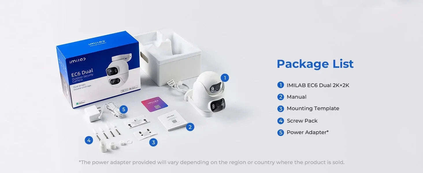 IMILAB EC6 Dual Outdoor 2K PTZ Security Camera-EC6 Dual 3K 3K / US Plug / China Mainland
