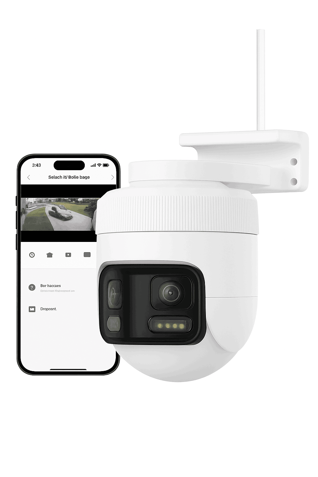 IMILAB EC6 Panorama 6MP 180° WiFi Outdoor Security Camera-EC6 Panorama 3.5K / Cam Add 32G / US Plug|China Mainland