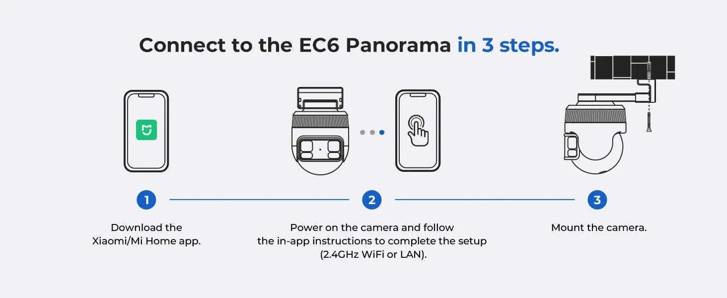 IMILAB EC6 Panorama 6MP 180° WiFi Outdoor Security Camera-EC6 Panorama 3.5K / Cam Add 32G / US Plug|China Mainland