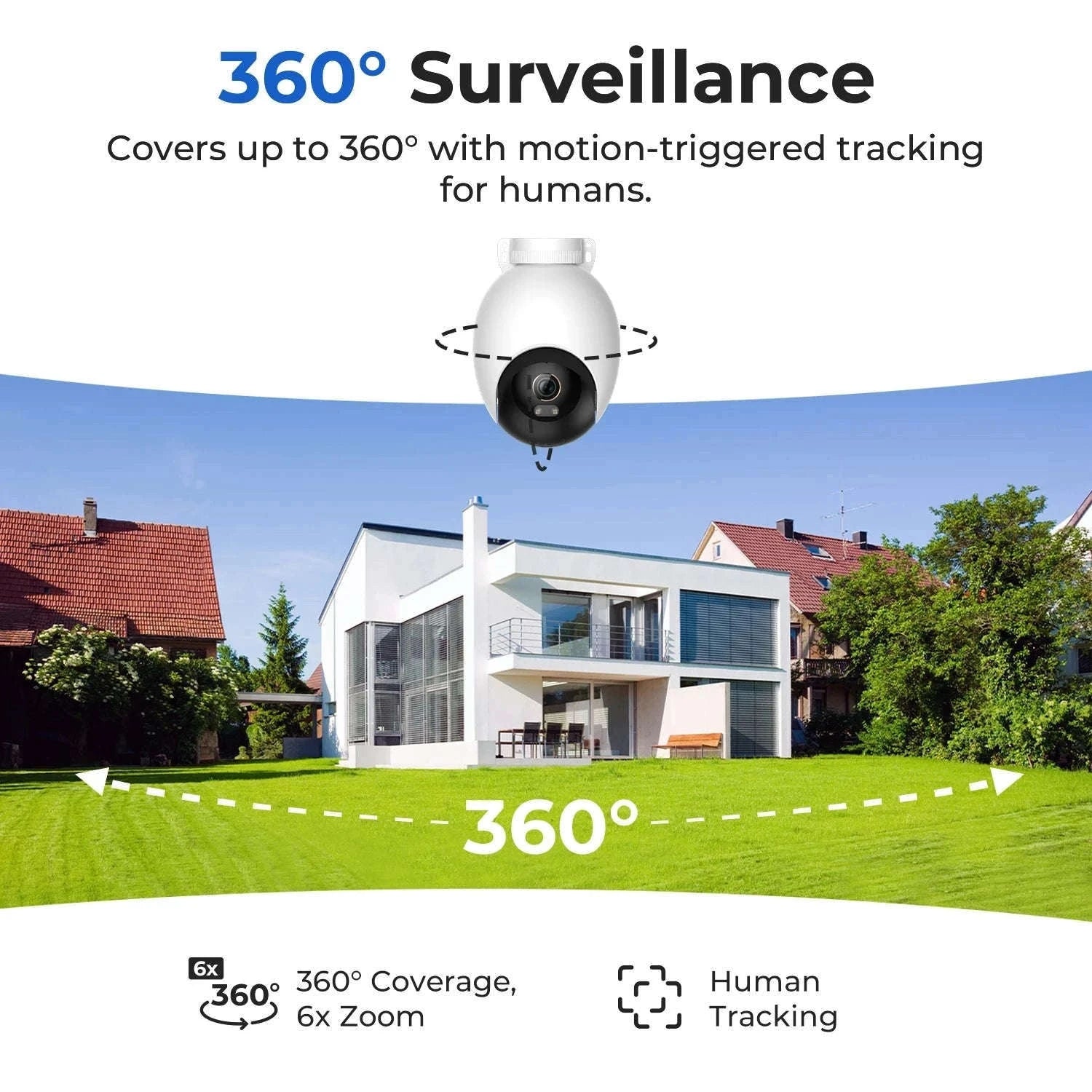 IMILAB EC6 Pro 8MP Outdoor Security Camera with AI Tracking-Cam / US Plug / China Mainland
