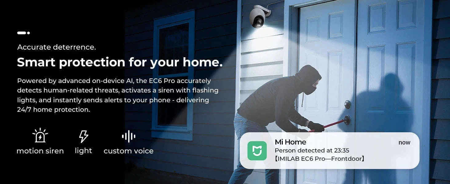 IMILAB EC6 Pro 8MP Outdoor Security Camera with AI Tracking-Cam / US Plug / China Mainland