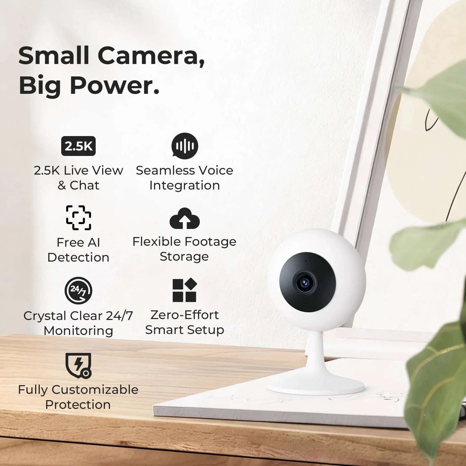 IMILAB SC230 2.5K Indoor Wi-Fi Security Camera with AI Detection-SC230 / EU Plug / China Mainland